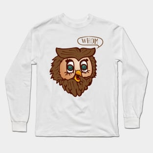 OWL WHOM' Teacher Owl Long Sleeve T-Shirt